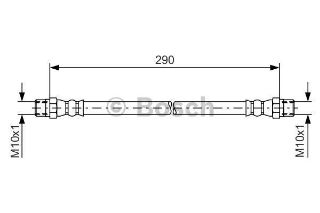 FREN HORTUMU. 290.00 MM resmi