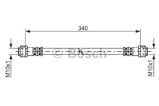 FREN HORTUMU; ARKA. 340.00 MM resmi