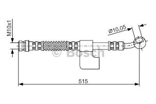 FREN HORTUMU SAĞ; ÖN. 515.00 MM resmi