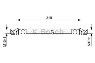 FREN HORTUMU; ARKA. 315.00 MM resmi