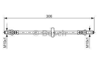 FREN HORTUMU; ARKA. 306.00 MM resmi