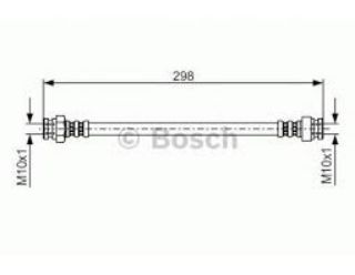 FREN HORTUMU; ARKA. 298.00 MM resmi