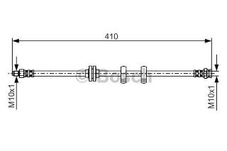 FREN HORTUMU SOL; ÖN. 410.00 MM resmi
