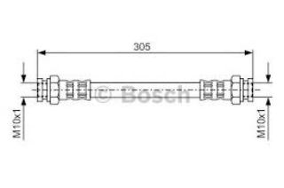 FREN HORTUMU. İÇ. ARKA. 305.00 MM resmi