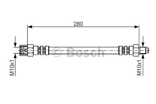 FREN HORTUMU; ARKA. 280.00 MM resmi