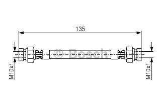 FREN HORTUMU; ARKA. 135.00 MM resmi