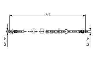 FREN HORTUMU. İÇ. ARKA. 397.00 MM resmi