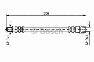 FREN HORTUMU; ARKA. 308.00 MM resmi
