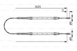 FREN TELİ. 3025 MM resmi