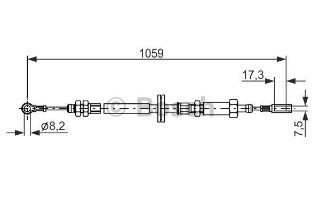 FREN TELİ. 1059 MM resmi