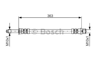 FREN HORTUMU. 363.00 MM resmi