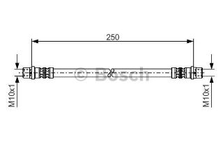 FREN HORTUMU. İÇ. ARKA. 250.00 MM resmi