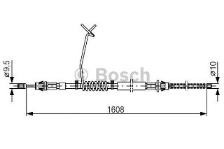 FREN TELİ. 1608 MM resmi