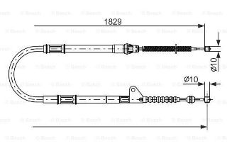 TEL FREN ARKA SOL-(TOYOTA: AVENSIS 97>00 ) resmi