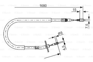 FREN TELİ. 1688 MM resmi