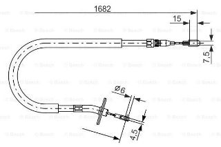 FREN TELİ. 1680 MM resmi