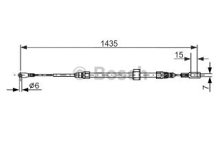 FREN TELİ. 1435 MM resmi