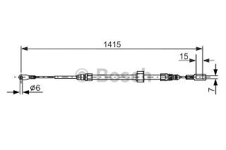 FREN TELİ. 1415 MM resmi