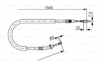 FREN TELİ. 1545 MM resmi