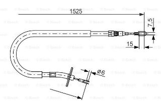 FREN TELİ. 1525 MM resmi