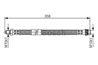 FREN HORTUMU; ARKA. 358.00 MM resmi