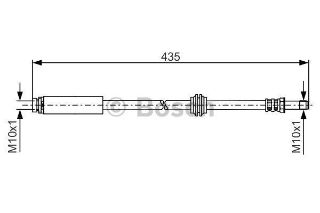 FREN HORTUMU; ARKA. 435.00 MM resmi