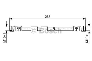 FREN HORTUMU; ARKA. 285.00 MM resmi