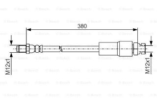 FREN HORTUMU; ARKA. 395.00 MM resmi