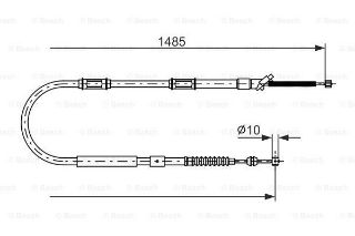 FREN TELİ. 1485 MM resmi