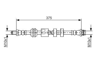 FREN HORTUMU; ÖN. 490.00 MM resmi
