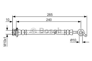 FREN HORTUMU; SAĞ; ARKA. 390.00 MM resmi