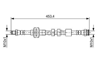 FREN HORTUMU; ARKA. 455.00 MM resmi