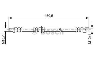 FREN HORTUMU. DIŞ. ARKA460.00 MM resmi