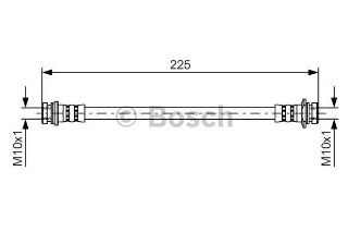 FREN HORTUMU; ARKA. 227.00 MM resmi