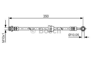 FREN HORTUMU; ÖN. 350.00 MM resmi