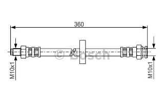 FREN HORTUMU; ARKA. 360.00 MM resmi