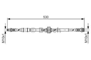 FREN HORTUMU; ÖN. 530.00 MM resmi
