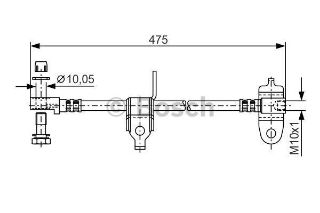 FREN HORTUMU; ÖN. 475.00 MM resmi
