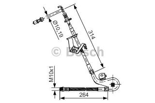 ON SOL FREN HORTUMU P407 P407 SW COUPE C5 III 04> resmi