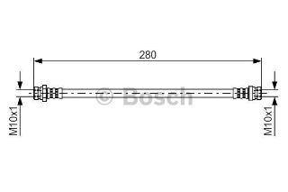 FREN HORTUMU; ARKA. 280.00 MM resmi