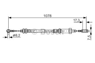 FREN TELİ. 1078 MM resmi