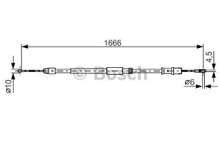FREN TELİ. 1666 MM resmi