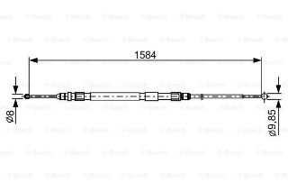 FREN TELİ. 1584 MM resmi