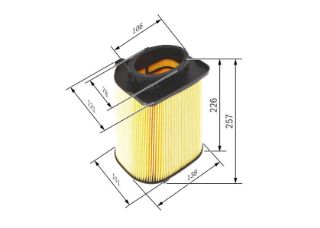 HAVA FİLTRESİ MERCEDES W212 14 S212 W204 S204 08-14 X204 X253 15-19 A207 C207 C204 14 resmi