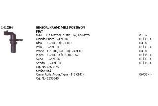 SENSOR KRANK / VOLAN MILI POZISYON ( FIAT : DOBLO / GRANDE PUNTO / IDEA / PALIO / PUNTO / SIENA ) resmi
