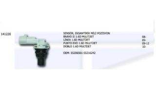 KRANK MILI SENSORU-(FIAT: BRAVO II "1.6DMTJ" / LINEA "1.6 D" / PUNTO EVO / DOBLO 10>) resmi