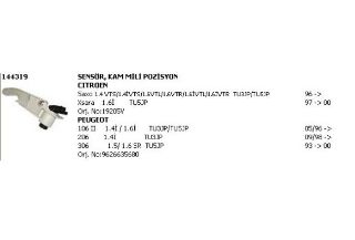 SENSOR KAM / EKSANTRIK MILI POZISYON ( PEUGEOT : 106 / 206 / 306 / CITROEN : SAXO-- XSARA ) resmi