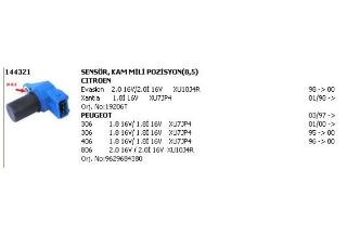 SENSOR KAM / EKSANTRIK MILI POZISYON ( PEUGEOT : 306 / 406 / 806 / CITROEN : EVASION-- XANTIA ) resmi