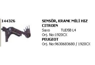 SENSOR KRANK / VOLAN MILI POZISYON ( PEUGEOT / CITROEN : SAXO ) resmi