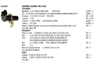 SENSOR KRANK / VOLAN MILI POZISYON ( PEUGEOT : 206 / 307 / 406 / 607 / 806 / PARTNER / BOXER / EXPERT / CITROEN : C5 / BERLINGO-- JUMPER-- JUMPY ) resmi